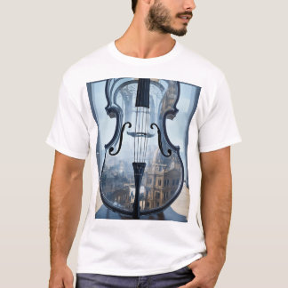 "Inside the Cello: Canaletto's Surreal Symphony T-shirt