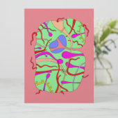 INSIDE UIT - Flatte kunstkaart Feestdagenkaart (Staand voorkant)