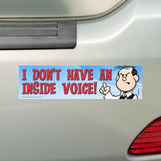 Inside Voice Bumpersticker (Op auto)