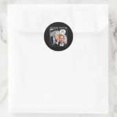 Insider Trading Trump - Funny  Ronde Sticker (Tas)