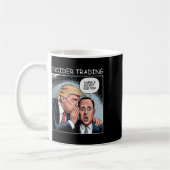 Insider Trading Trump - Grappig  Koffiemok (Links)