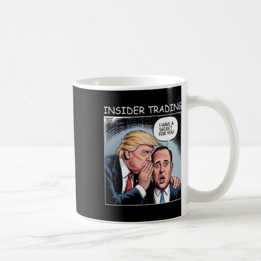 Insider Trading Trump - Grappig  Koffiemok (Rechts)
