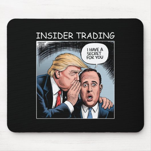 Insider Trading Trump - Grappig Muismat (Voorkant)