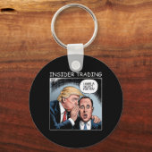 Insider Trading Trump - Grappig  Sleutelhanger (Voorkant)