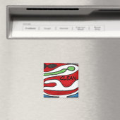 "Insides out" Abstracte afwasmachine Magnet (Insitu (Vaatwasser))