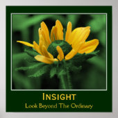Insight Flower Inspirerend Quote Poster (Voorkant)