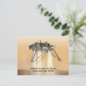 InSight Landing op Mars Briefkaart (Staand voorkant)