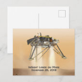 InSight Landing op Mars Briefkaart (Voorkant / Achterkant)