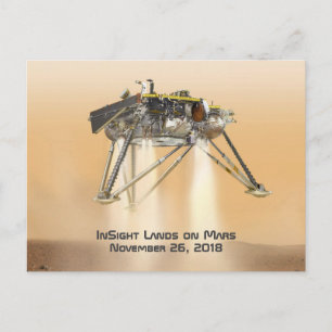 InSight Landing op Mars Briefkaart