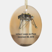 InSight Landing op Mars Keramisch Ornament (Rechts)
