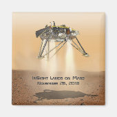 InSight Landing op Mars Magneet (Voorkant)