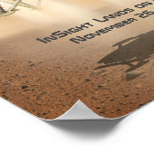 InSight Landing op Mars Poster (Hoek)