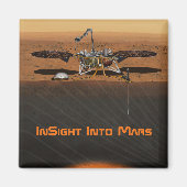 InSight Mars Lander Mission Magneet (Voorkant)