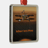 InSight Mars Lander Mission Metalen Ornament (Rechts)