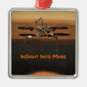 InSight Mars Lander Mission Metalen Ornament (Voorkant)