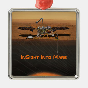 InSight Mars Lander Mission Metalen Ornament