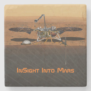 InSight Mars Lander Mission Stenen Onderzetter