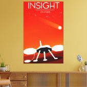 Insight Mars Lander Space Art Canvas Afdruk (Insitu (Woonkamer))
