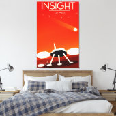 Insight Marslander ruimte kunst Canvas Afdruk (Insitu (Slaapkamer))