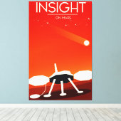 Insight Marslander ruimte kunst Canvas Afdruk (Insitu (Houten vloer))