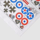 Insignaalplaat op basis van een modelvliegtuig op tissuepapier (Detail)