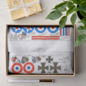 Insignaalplaat op basis van een modelvliegtuig op tissuepapier (Geschenk)