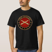 Insignes van de Field Artillery Branch T-shirt (Voorkant)