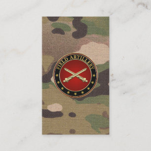 Insignes van de Field Artillery Branch Visitekaartje
