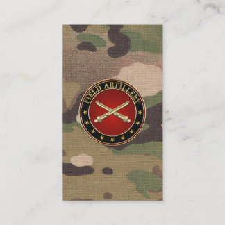 Insignes van de Field Artillery Branch Visitekaartje