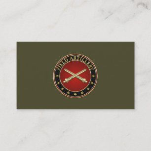 Insignes van de Field Artillery Branch Visitekaartje