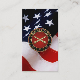 Insignes van de Field Artillery Branch Visitekaartje