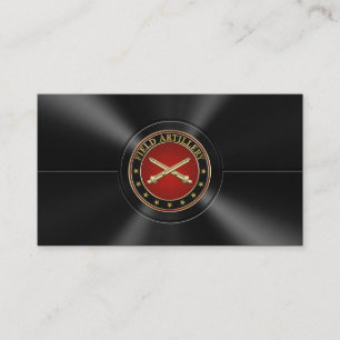 Insignes van de Field Artillery Branch Visitekaartje