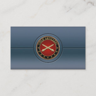 Insignes van de Field Artillery Branch Visitekaartje