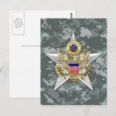 Insignes van de generale staf briefkaart (Voorkant / Achterkant)