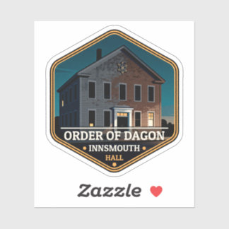 Insignes van de Orde van Dagon Hall Innsmouth Vint Sticker