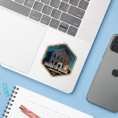 Insignes van de Orde van Dagon Hall Innsmouth Vint Sticker (Laptop met iPhone)