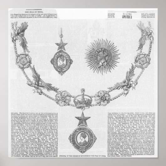 Insignia of the Order of Knighthood Poster (Voorkant)