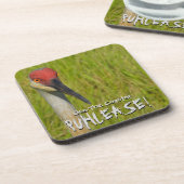 Insistent Sand Hill Crane Bier Onderzetter (Linkerzijde)