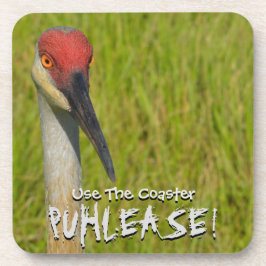 Insistent Sand Hill Crane Bier Onderzetter