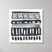 inslag I | Moderne zwarte Waterverf Canvas Afdruk (Voorkant)
