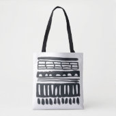 inslag I | Moderne zwarte Waterverf Tote Bag (Voorkant)