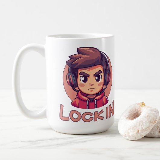 insluiten | Pro Gamer | streamer Koffiemok (Met donut)