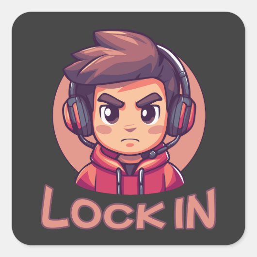 insluiten | Pro Gamer | streamer Vierkante Sticker (Voorkant)