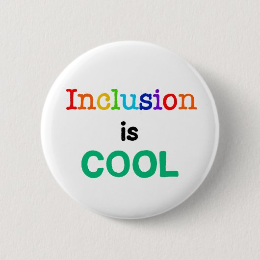 Insluiting is COOL - Bewustmaking van de neurodive Ronde Button 5,7 Cm (Voorkant)