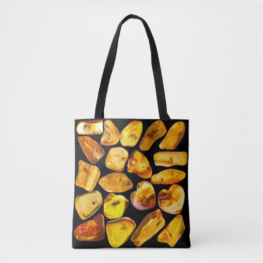 Insluitingen voor ambersteen tote bag (Voorkant)