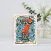 Insmouth Bait and Tackle Vist Lovecraft Feestdagenkaart (Staand voorkant)