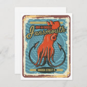 Insmouth Bait and Tackle Vist Lovecraft Feestdagenkaart (Voorkant / Achterkant)