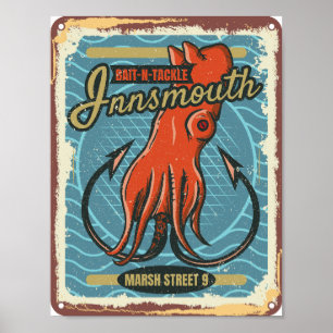 Insmouth Bait and Tackle Vist Lovecraft Poster