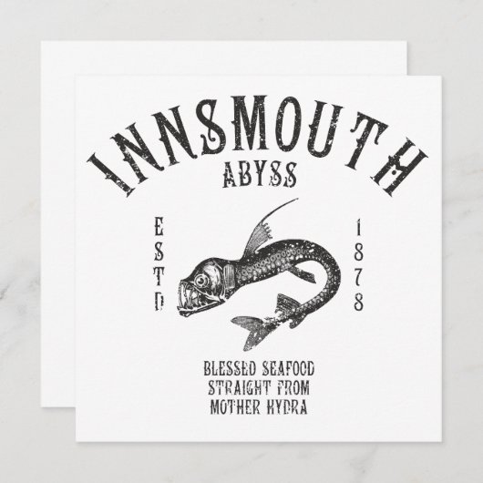 Insmouth Seafood Deep zee Fish Viperfish (Voorkant / Achterkant)