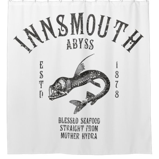 Insmouth Seafood Deep zee Fish Viperfish Douchegordijn (Voorkant)